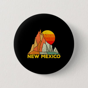 Retro New Mexico Gift For People From New Mexico L Button