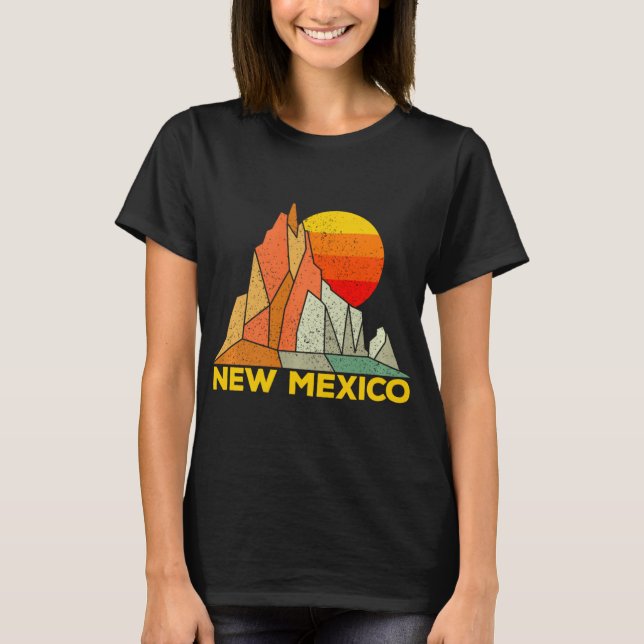 Retro New Mexico Gift For People From New Mexico L T-Shirt (Front)