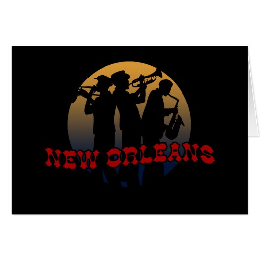 Retro New Orleans Jazz (Front Horizontal)