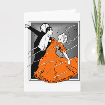 Retro New Year's Eve Couple  Holiday Card by AsTimeGoesBy at Zazzle