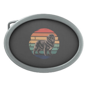 Retro Newfoundland Vintage Dog Lover Gifts for Men Belt Buckle