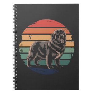 Retro Newfoundland Vintage Dog Lover Gifts for Men Notebook
