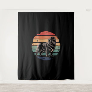 Retro Newfoundland Vintage Dog Lover Gifts for Men Tapestry