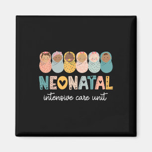 Retro Nicu Nurse Shirt Neonatal Intensive Care Uni Magnet