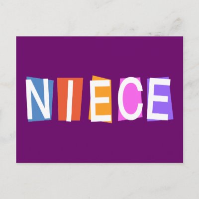 Retro Niece Postcard