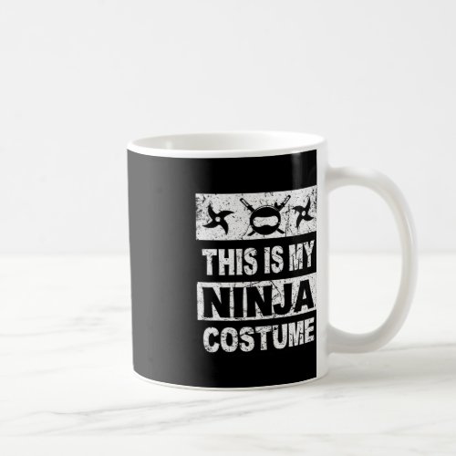 Retro Ninja Costume  Halloween For Boy Kids Men  Coffee Mug