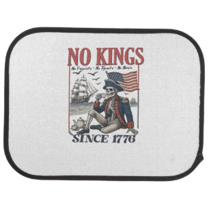 Retro No Kings Since 1776 Rejecting Kings Classic Car Floor Mat