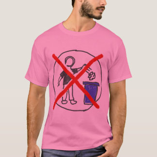 Retro No Littering Clean Earth Design T-Shirt