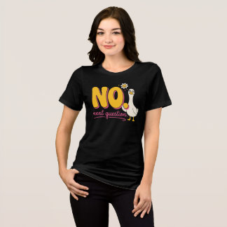 Retro NO Shirt, Funny Sarcastic Boundary Gift Tri-Blend Shirt
