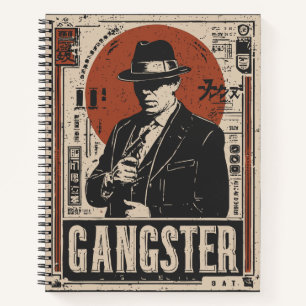 Retro Noir Gangster   Prohibition Era Art Notebook