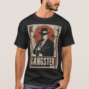 Retro Noir Gangster Prohibition Era Art T-Shirt