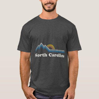 Retro North Carolina NC Vintage Mountains T-Shirt