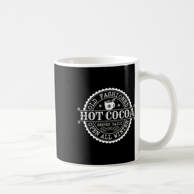 Retro North Pole Old Fashioned Hot Cocoa Coffee Me Coffee Mug (Right)