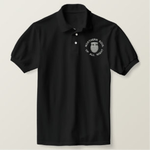 Retro Northern Soul Embroidered polo shirt
