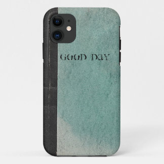 Retro note book template vintage green iPhone5Case iPhone 11 Case