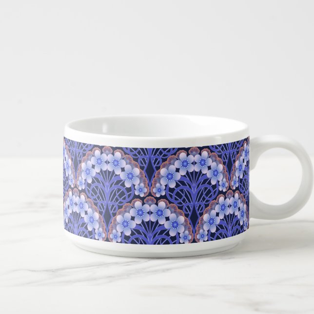 Retro Nouveau - Natures Curves and Timeless Blooms Bowl (Left)
