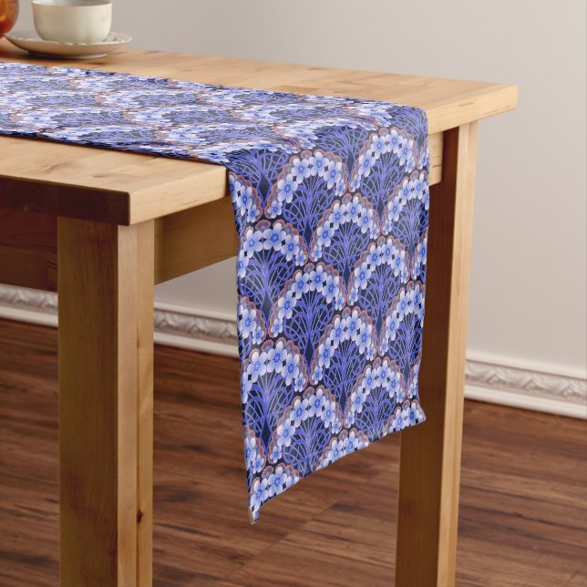 Retro Nouveau - Natures Curves and Timeless Blooms Long Table Runner (In Situ)
