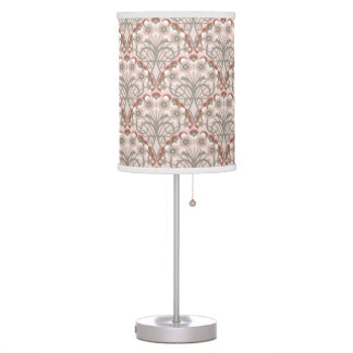Retro Nouveau - Natures Curves and Timeless Blooms Table Lamp