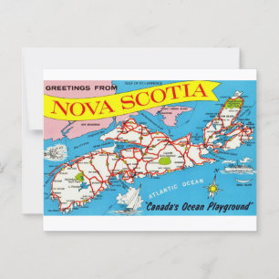 Retro Nova Scotia Postcard