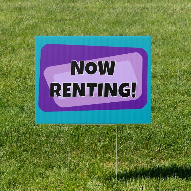 Retro Now Renting Sign (Insitu)