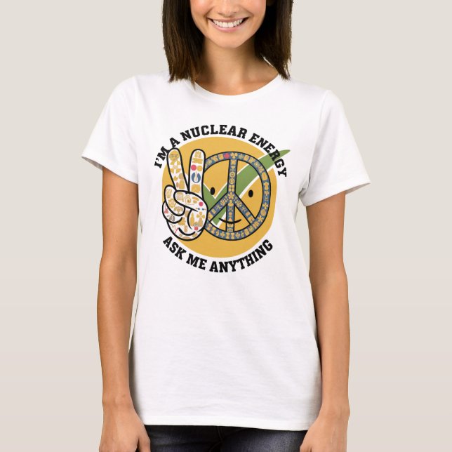 Retro Nuclear Energy design vector art gift  T-Shirt (Front)