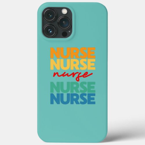 Retro Nurse Appreciation ER Nurse and RN Nurse  iPhone 13 Pro Max Case