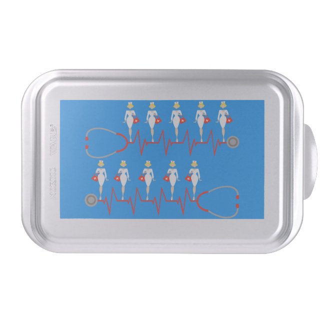 Retro Nurse Cake Pan (Front)