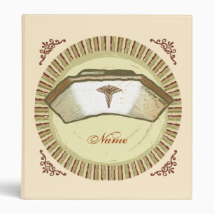 Retro Nurse Cap Binder