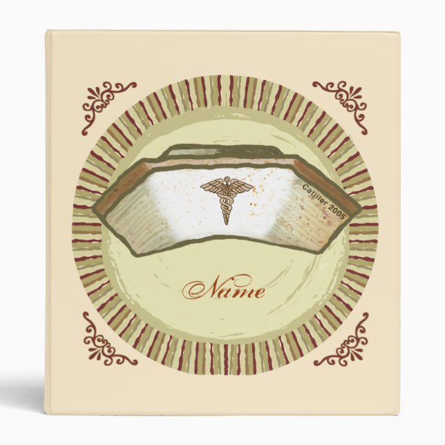 Retro Nurse Cap Binder (Front)