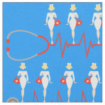 Retro Nurse Fabric