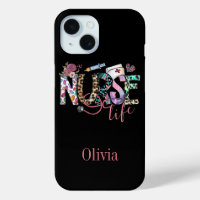 Retro Nurse Life Typography Personalized