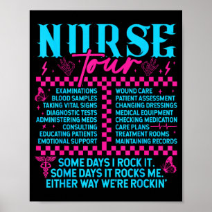 Retro Nurse Nurse Week Men Women Nurse Poster
