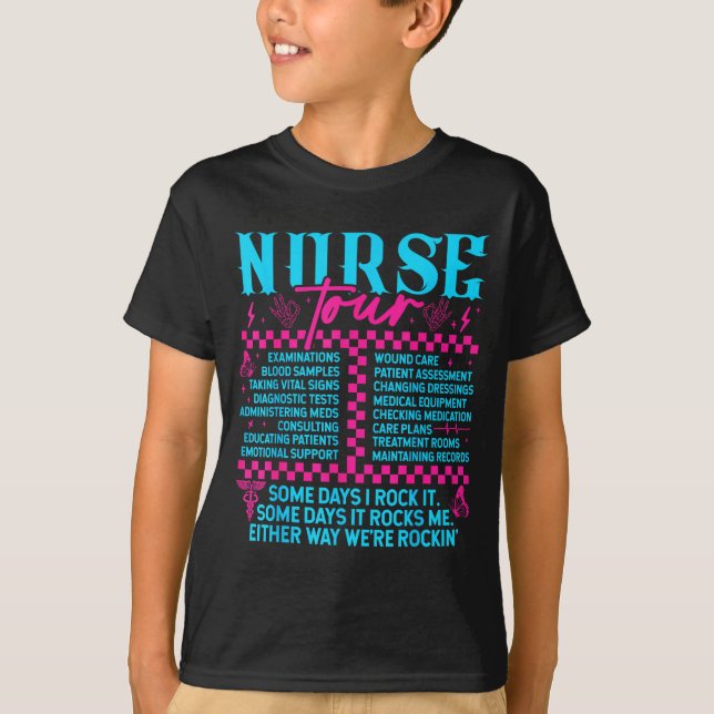 Retro Nurse Nurse Week Men Women Nurse  T-Shirt (Front)