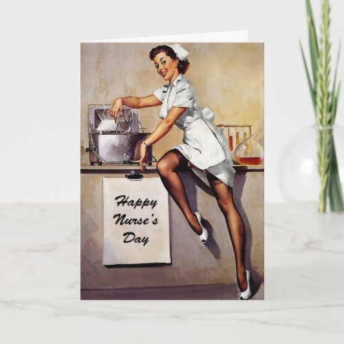 Retro Nurse Nurses Day Card