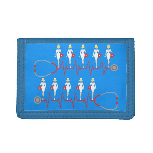 Retro Nurse Nylon Wallet