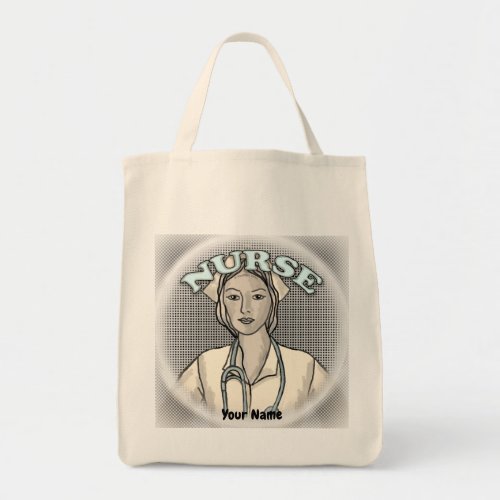 Retro Nurse  tote bag