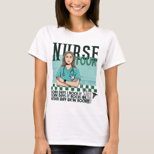 Retro Nurse Tour, Trendy Nurse Life, cool nurse T-Shirt