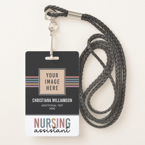 Retro Nursing Assistant CNA Nursing Aide Badge