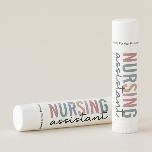 Retro Nursing Assistant CNA Nursing Aide Lip Balm (Front)