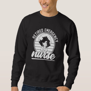 Retro Nursing Retired  Hospital Vintage Emergency  Sweatshirt