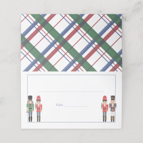 Retro Nutcracker Ballet Holidays Party Buffet Food Place Card