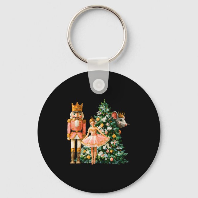 Retro Nutcracker Ballet Nk Christmas Xmas Vibes Wo Keychain (Front)