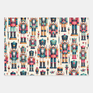 Retro Nutcracker Christmas Wrapping Paper