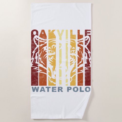 Retro Oakville Water Polo Beach Towel