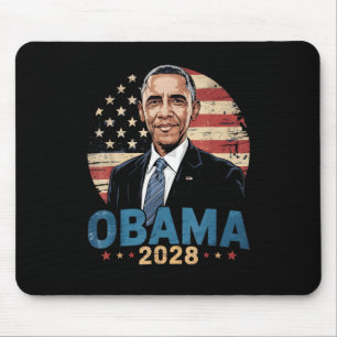 Retro Obama Vintage President 2028 Obama Mouse Pad
