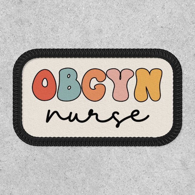 Retro OBGYN Nurse Patch (Front)