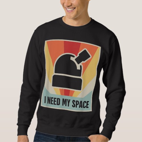 Retro Observatory Telescope Sweatshirt