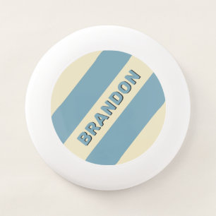 Retro Ocean Three Bold Stripes with Name Wham-O Frisbee