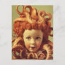Retro Octopus Doll Head Assemblage  Postcard
