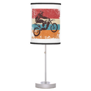 Retro Off Road Motorcycle Motocross Enduro Table Lamp
